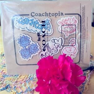 🍒 COACH COACHTOPIA COMIC BOOK PRINT STICKERS 🍒 NWT 🍒